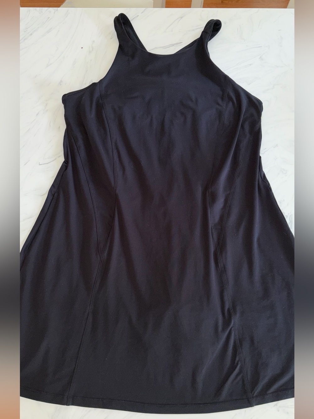 All in motion black bra pads upf pockets tennis dress stretch sport xxl